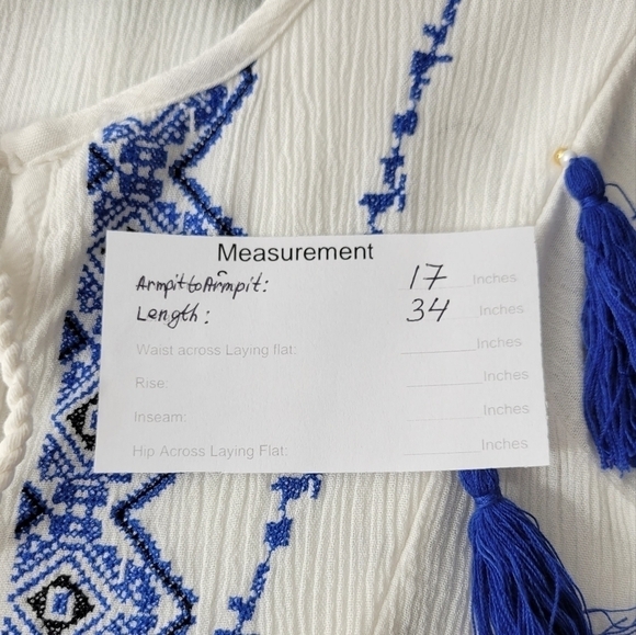 Neiman Marcus Embroidered Tunic #391 Size XS - Picture 10 of 10